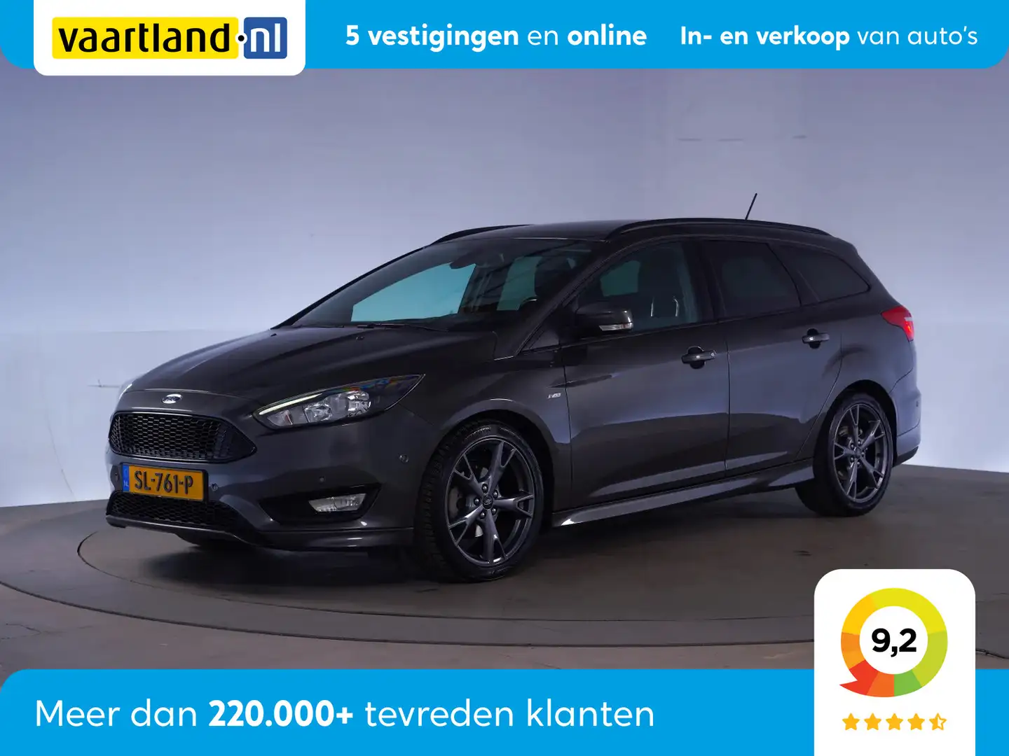 Ford Focus Wagon 1.0 ST-Line [ Navi Trekhaak Carplay ] Gris - 1