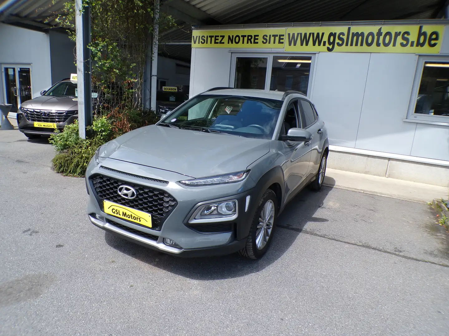 Hyundai KONA 1.0T-GDi 120cv Gris 09/20 96901km Airco GPS Camera Grijs - 1