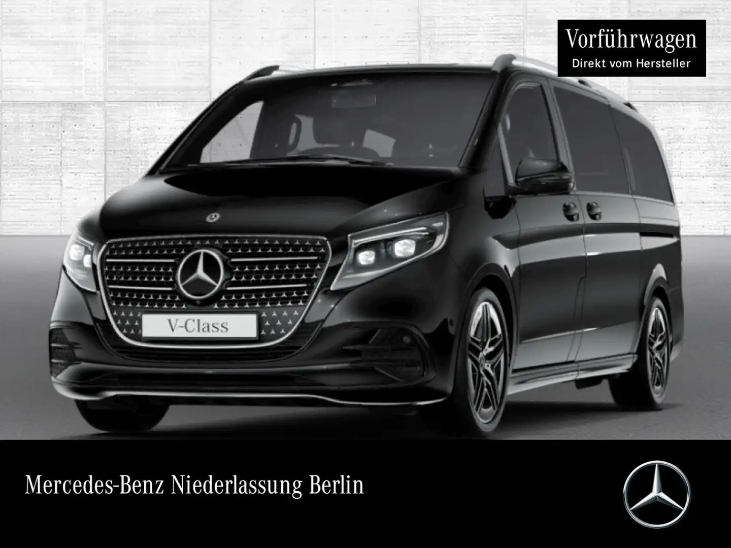 Mercedes-Benz V 300 d AVANTGARDE+AMG+9G+AHK+StandHZ+Klimaautom Schwarz - 1