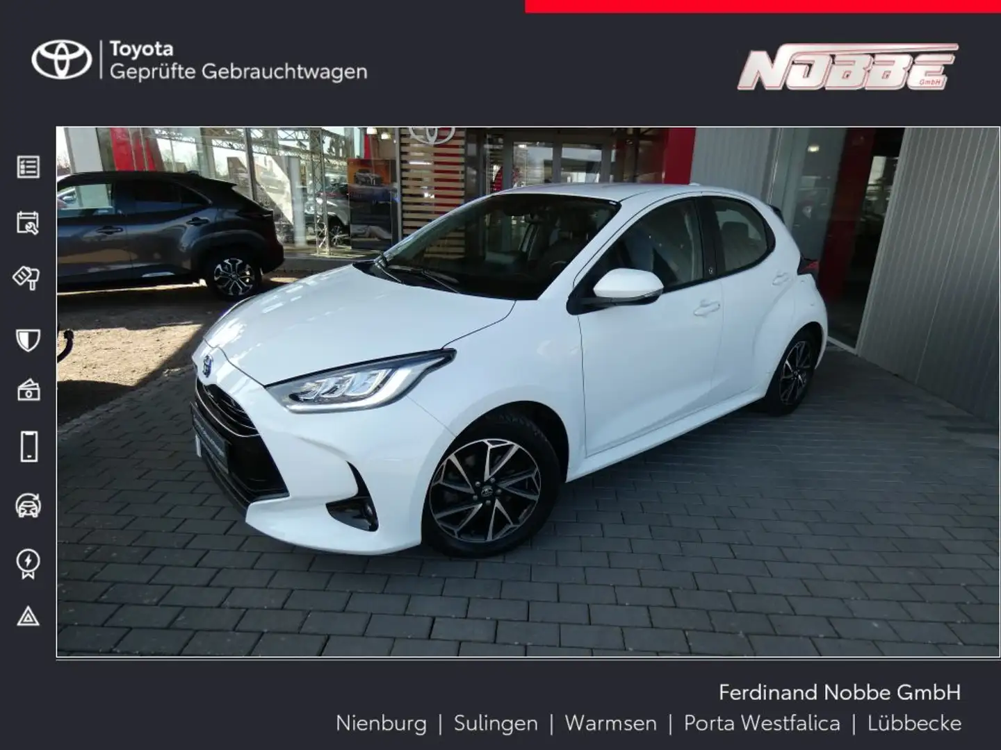 Toyota Yaris Hybrid 1.5 VVT-i Team D*SHZ+Kamera+Allwetter Bianco - 1
