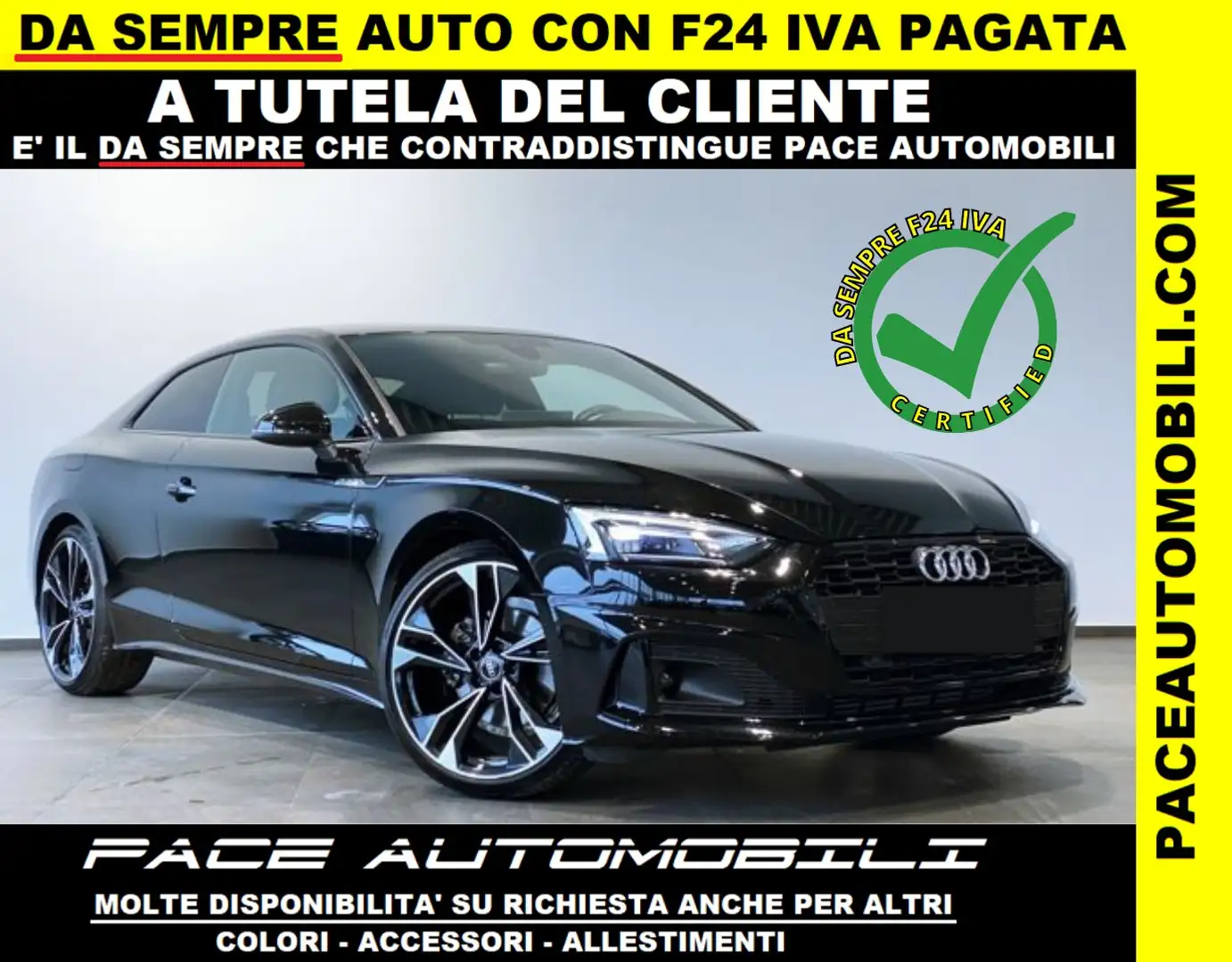 Audi A5 35 S LINE S-LINE SLINE BLACK PACK 20" COMPETITION Nero - 1