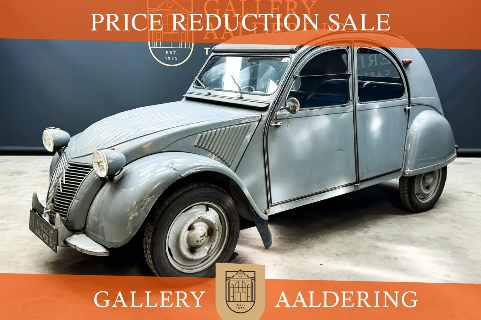 Citroen 2CV AZ "Technically fully overhauled" Trade-in-car PRI Gris - 1