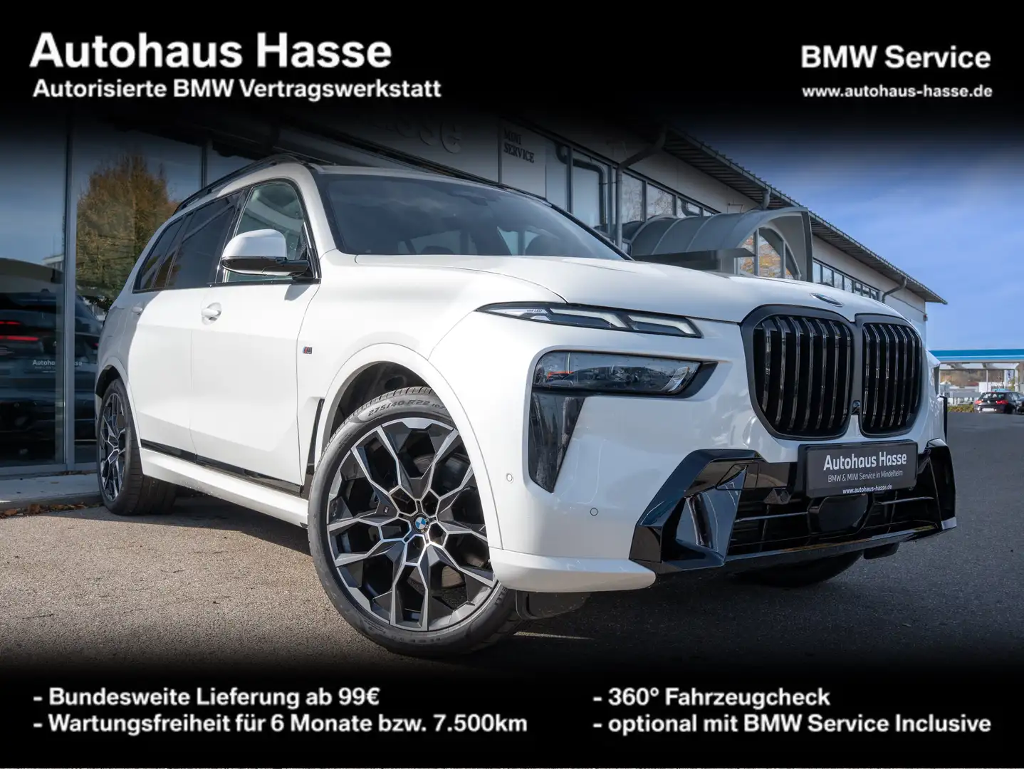 BMW X7 xDrive40d M-Sport Pro 22Z DAPro AKTIVLENK H/K Weiß - 1