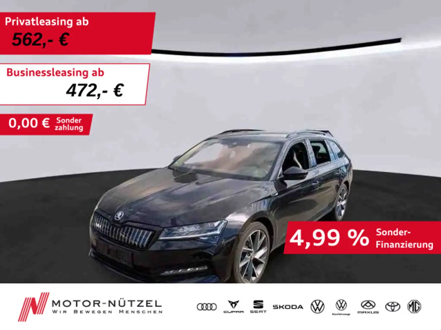 Skoda Superb Combi iV TSI SPORTLINE MATRIX+NAV+AHK+VC Schwarz - 1