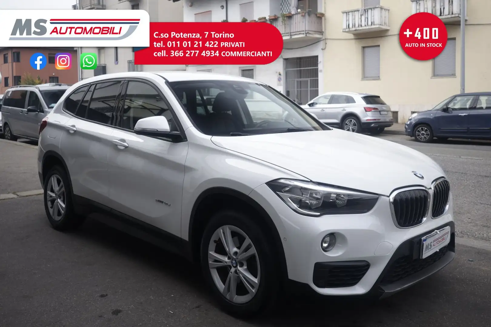 BMW X1 BMW X1 sDrive18d Sport Unicoproprietario Wit - 1