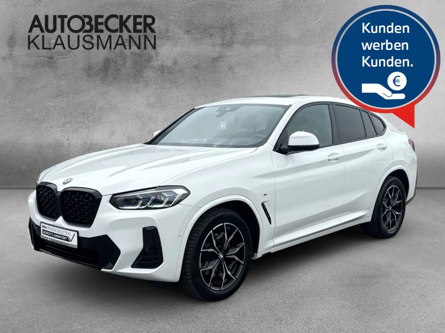 BMW X4 xDrive 20d M SPORT AUTOMATIK 19''LC PROF NAVI HuD Weiß - 1