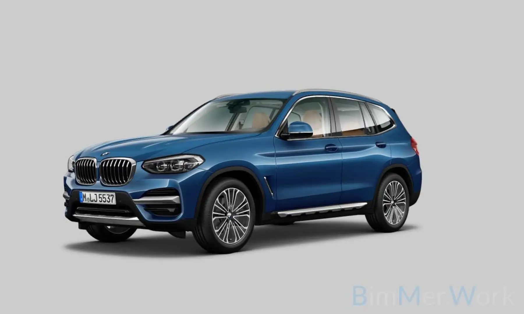 BMW X3 LuxuryLine Alarm DAB Sport Leder 19Zoll Blau - 1