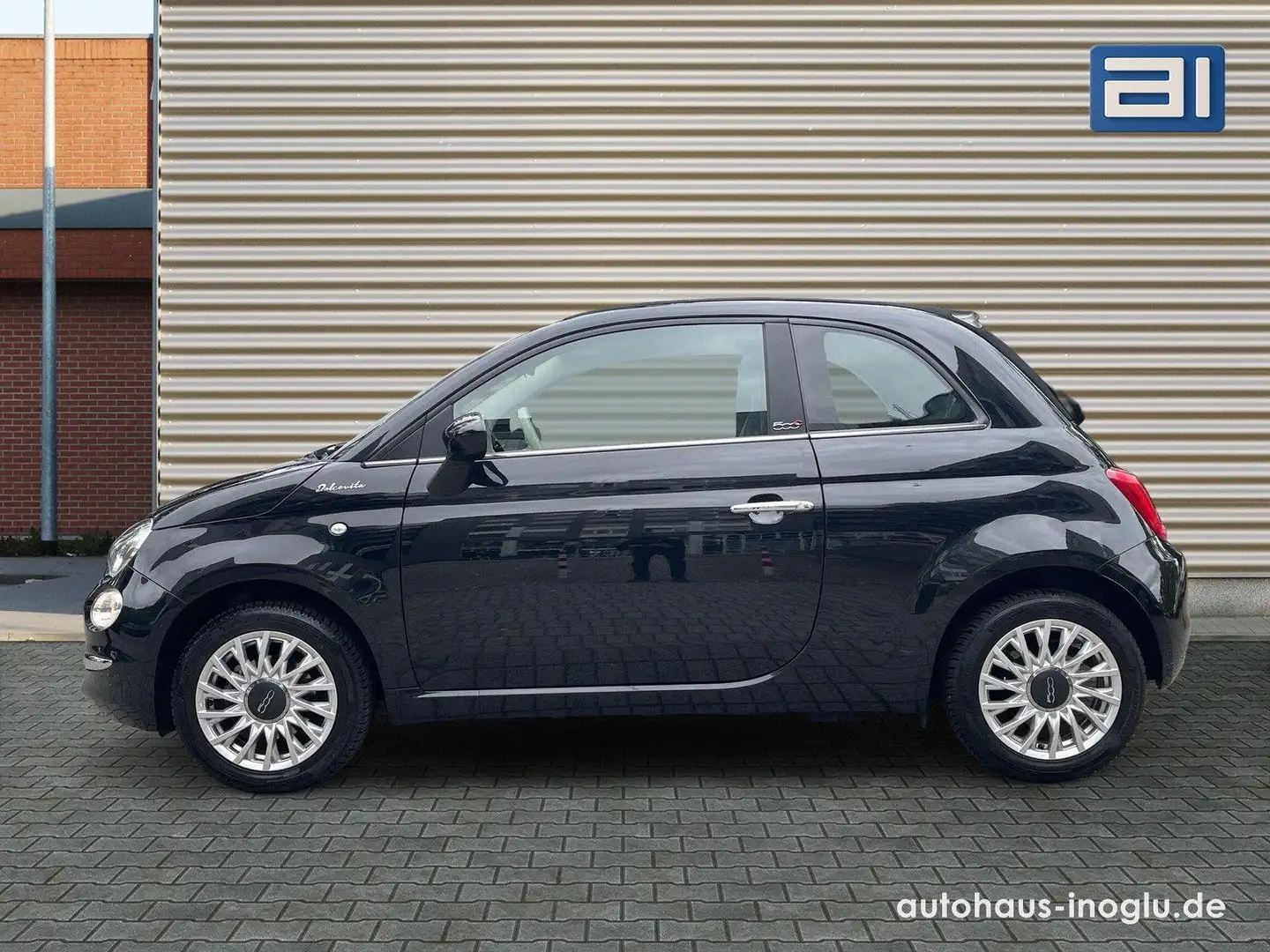 Fiat 500 1.0 GSE Hybrid Dolcevita Navi+UConnect+DAB+PDC+ Schwarz - 2