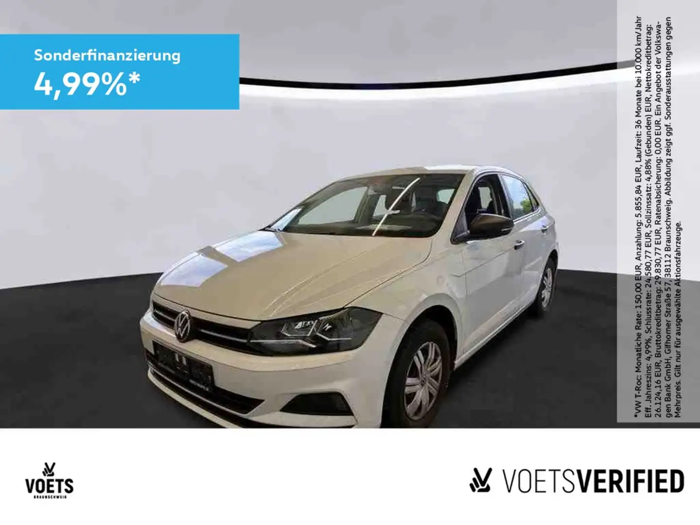 Volkswagen Polo VI Trendline 1.0 TSI AHK+ISOFIX+FrontAssist Blanco - 1