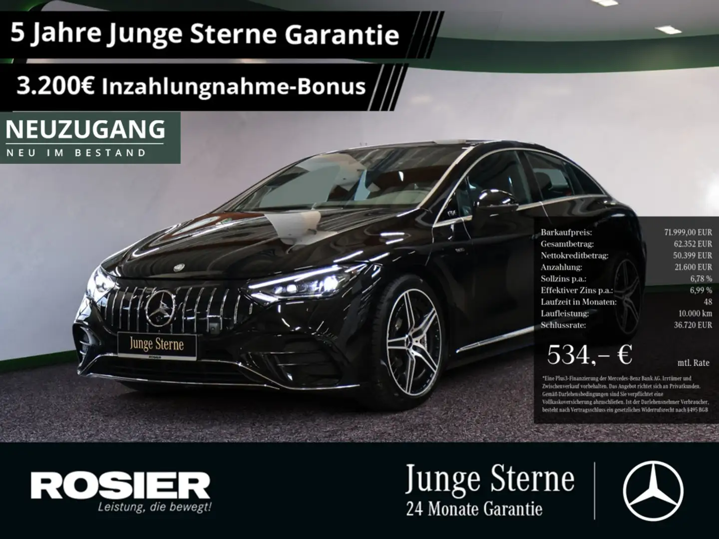 Mercedes-Benz EQE 53 AMG 4M+ Premium Distr. LED Luftf. Kame Schwarz - 1