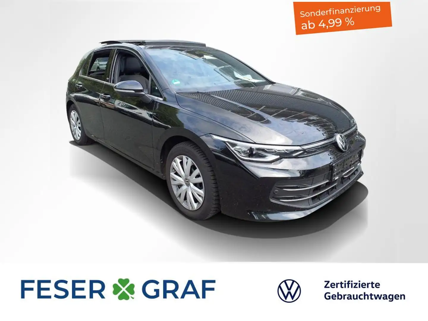 Volkswagen Golf 1.5 eTSI Edition50 DSG AHK / Rückfahrkamera / Pano Schwarz - 1