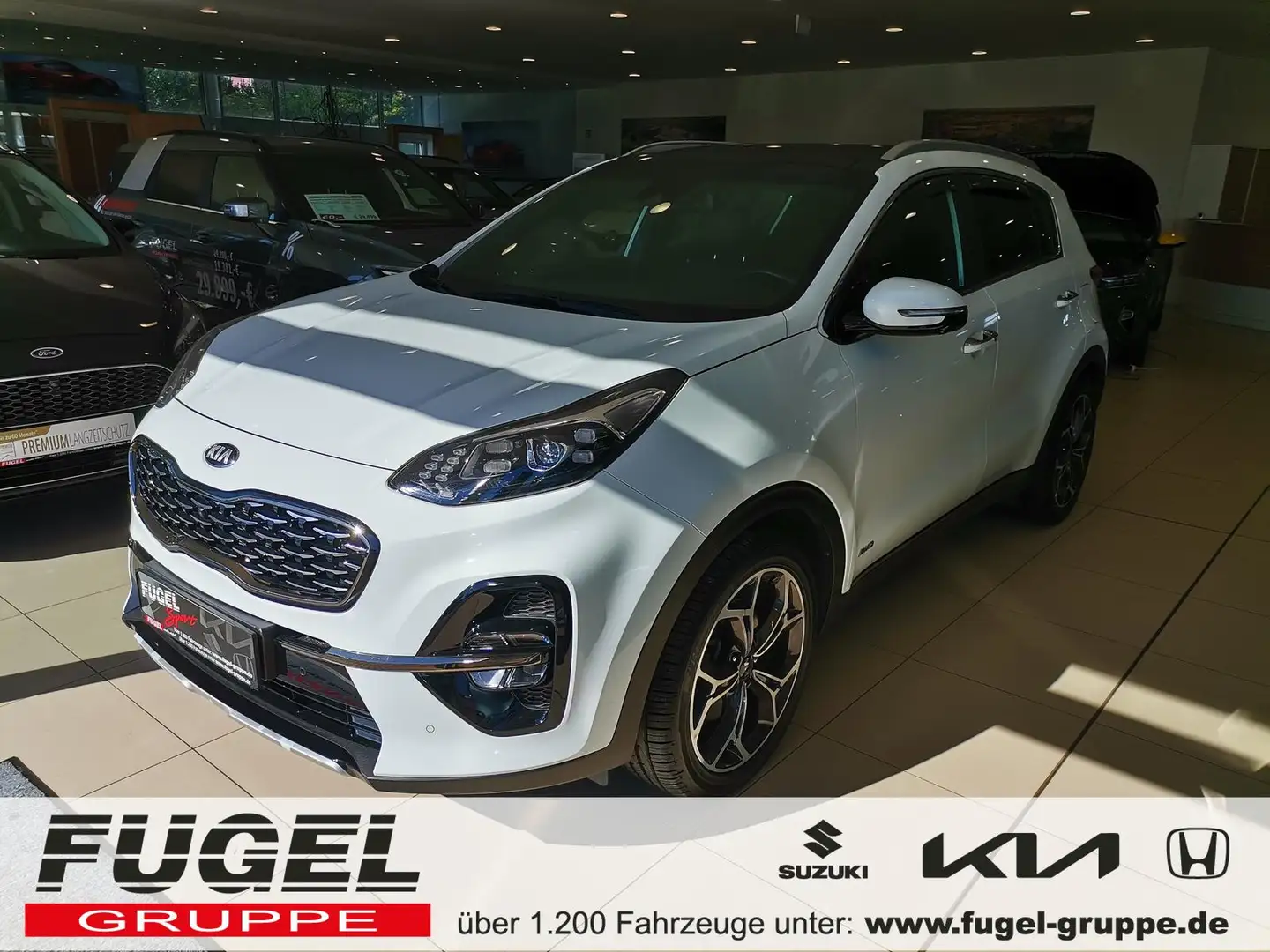Kia Sportage 2.0 Diesel GT-Line 4WD LED|Pano|360° Weiß - 1