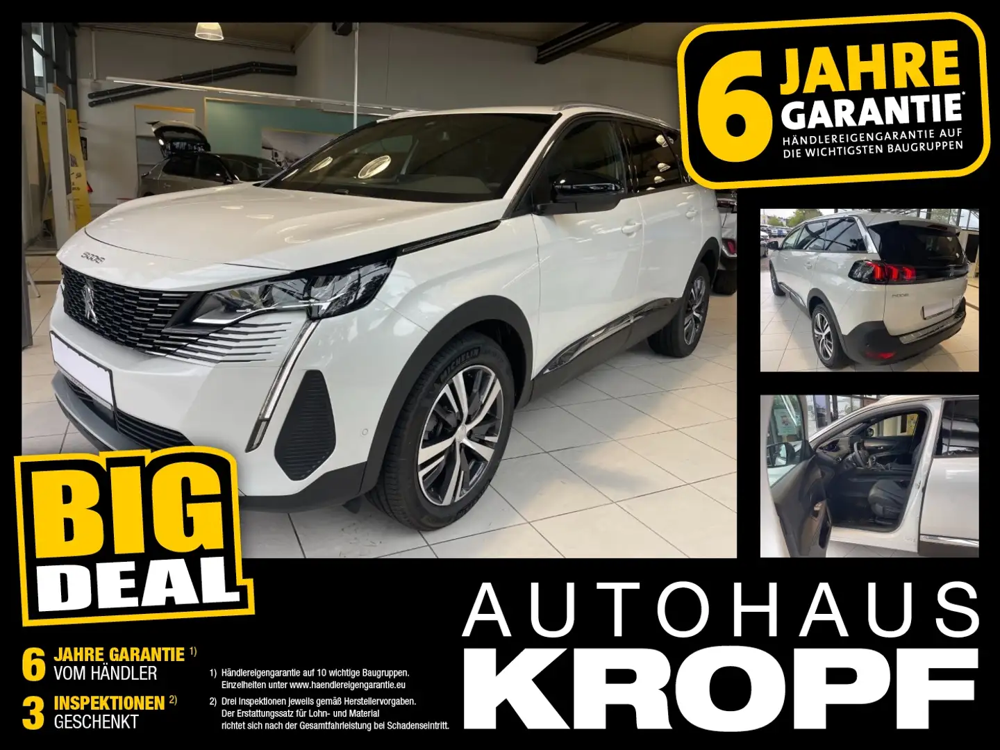 Peugeot 5008 1.2 PureTech 130 Allure Pack LED+Navi+SHZ Blanc - 1