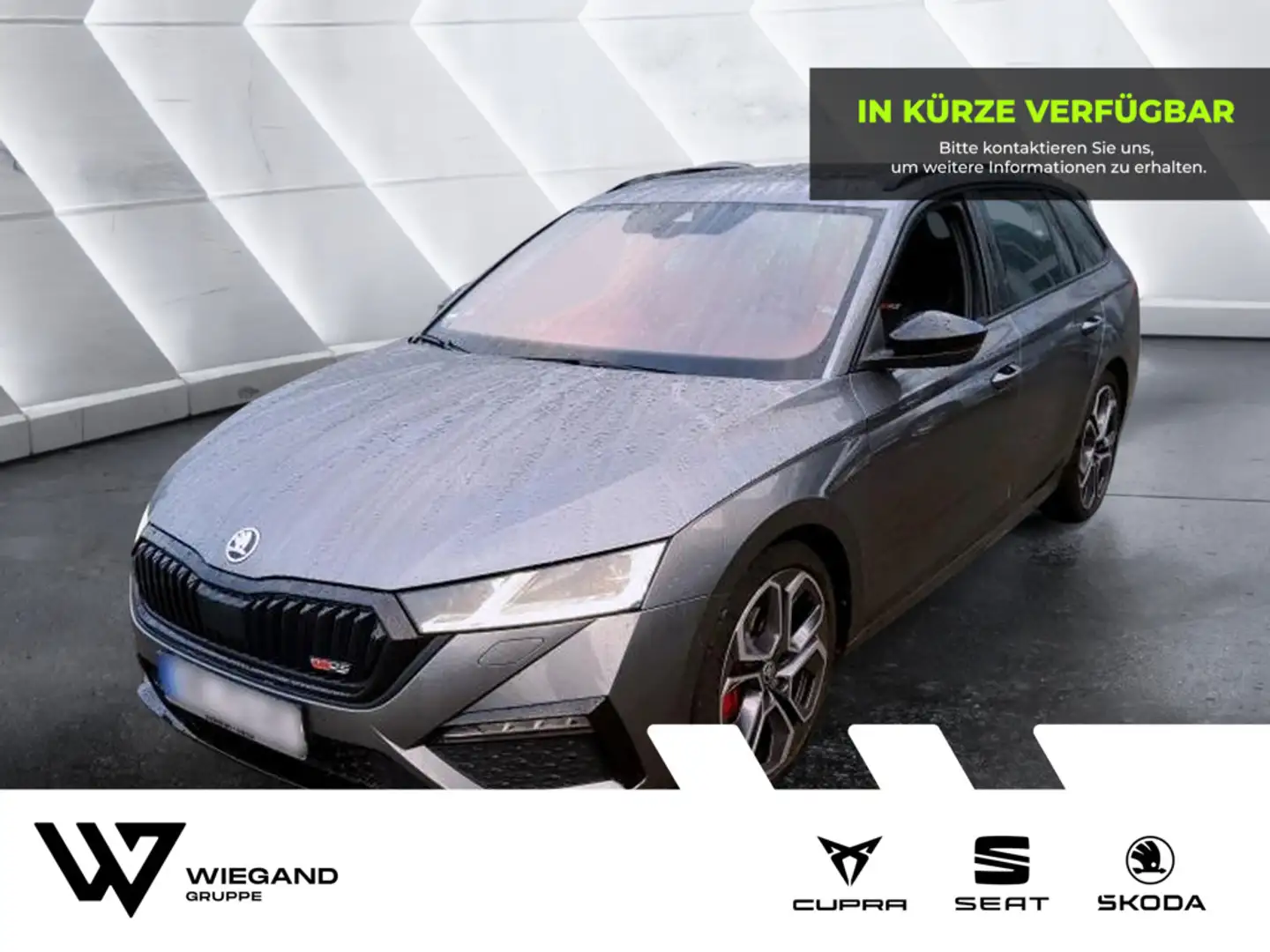 Skoda Octavia Combi 2.0 TDI DPF RS Plus 4x4 AHK PAN Gris - 1