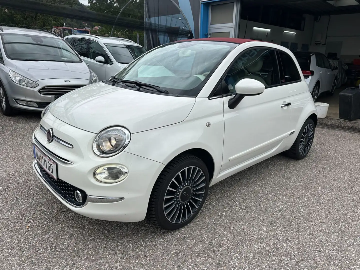 Fiat 500C Cabrio ECO 1,2 69 Lounge Navi-PDC Weiß - 1