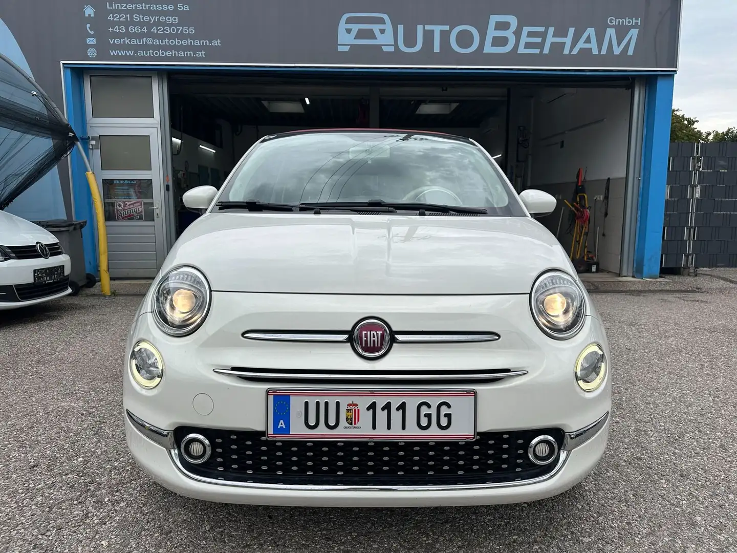 Fiat 500C Cabrio ECO 1,2 69 Lounge Navi-PDC Weiß - 2