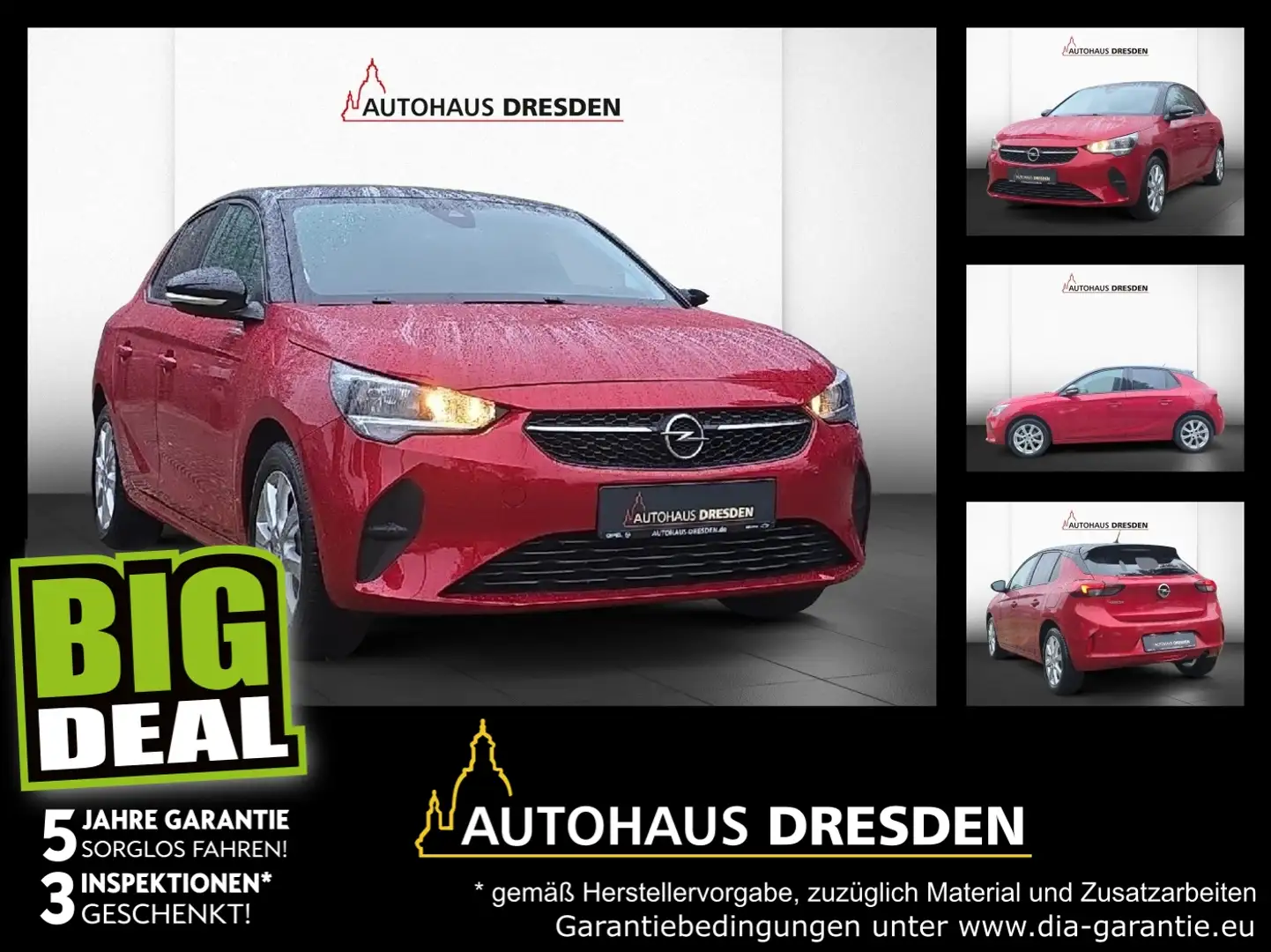 Opel Corsa F 1.2 Edition SHZ+LM+PDC+SpurH Rouge - 1