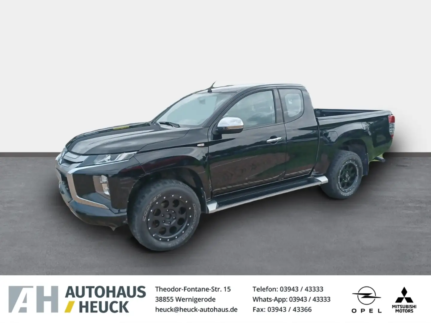 Mitsubishi L200 Basis Club Cab 4WD 4x4 2 Berganfahrass. Klima el.S Negru - 1