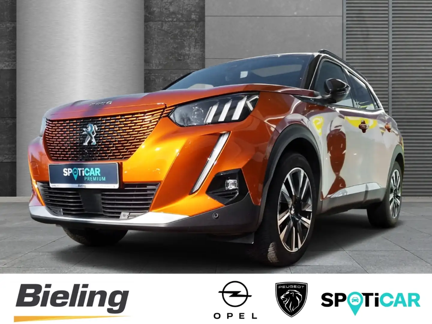 Peugeot 2008 136 GT (91% SOH) El. Panoramadach Vollausstattung Orange - 1