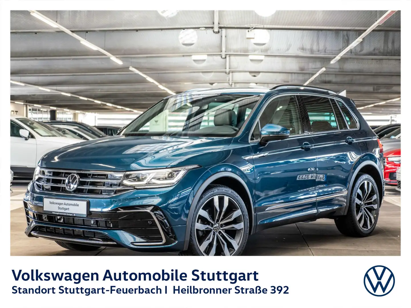 Volkswagen Tiguan R-Line 2.0 TDI DSG Navi Kamera ACC SHZ Blau - 1