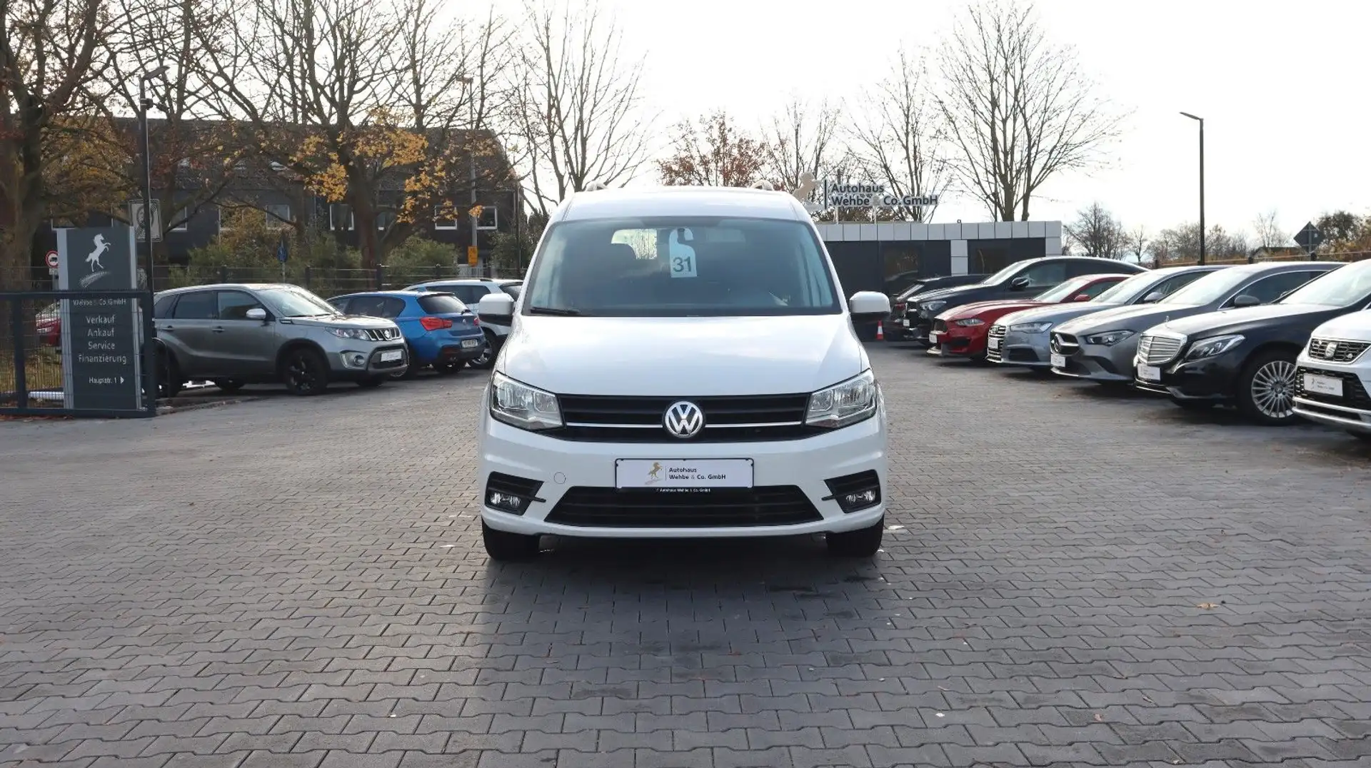 Volkswagen Caddy 1.4 TSI Maxi 7 Sitze AHK CarPlay Temp. PDC Белый - 2