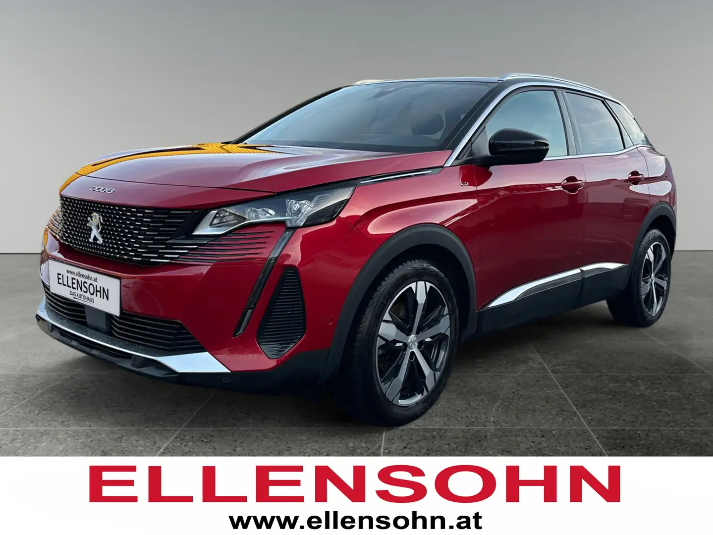 Peugeot 3008 PureTech 130 EAT8 GT 8-fach bereift, AHK und Navi Rot - 1