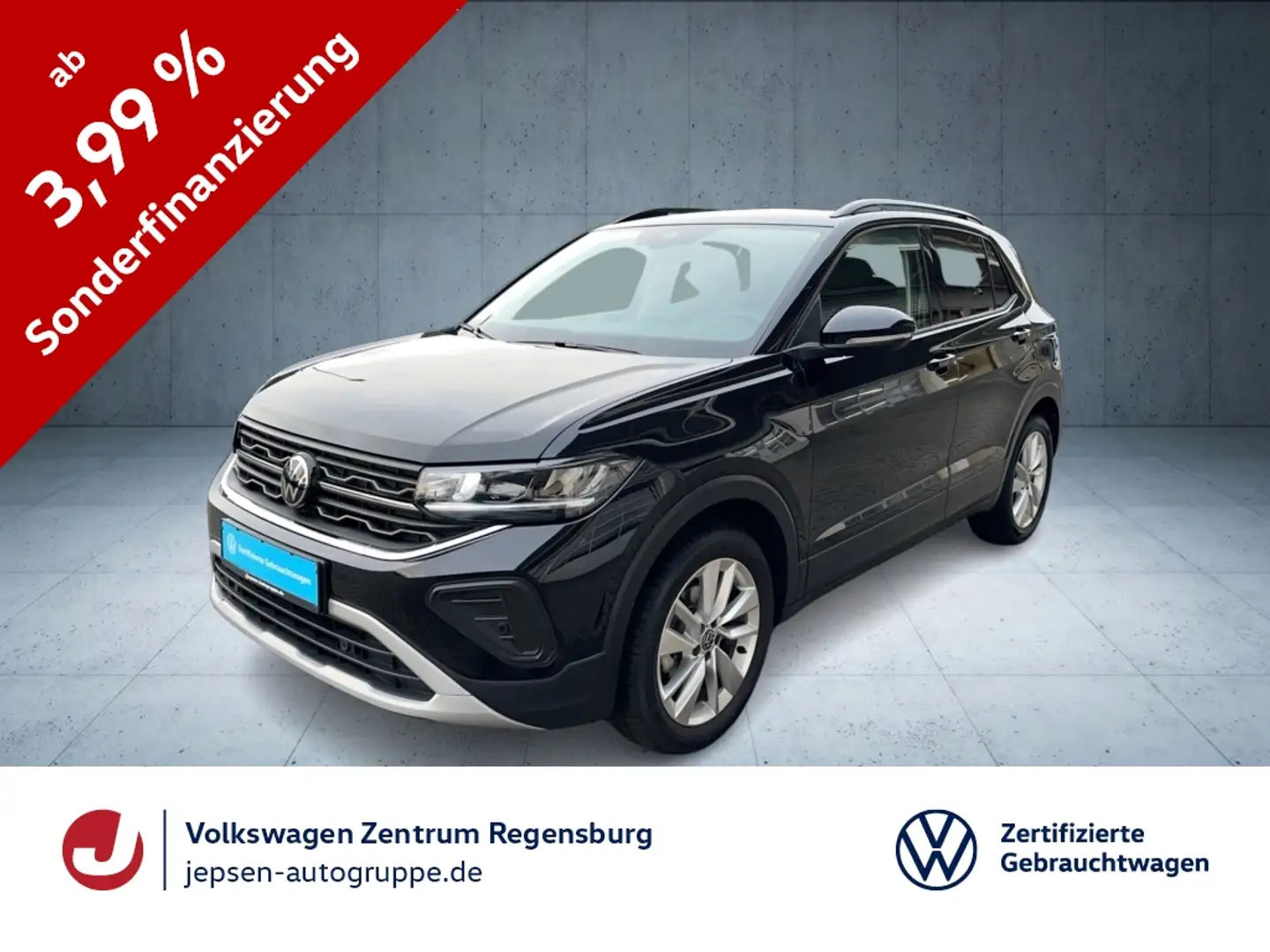 Volkswagen T-Cross Life 1.0 TSI DSG R-KAMERA ACC LED SHZ Noir - 1