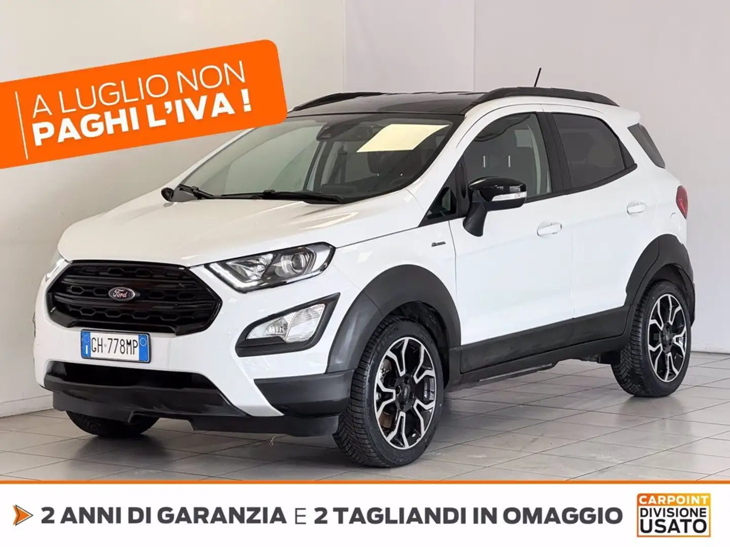 Ford EcoSport 1.0 ecoboost active s&s 125cv Bianco - 1