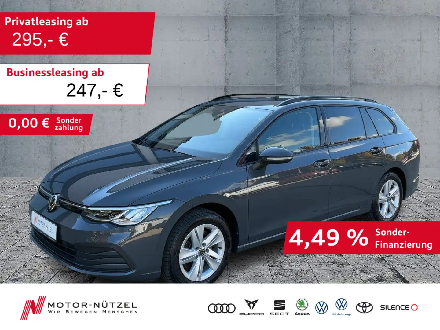 Volkswagen Golf Variant Golf VIII Variant 2.0 TDI DSG LIFE LED+NAVI+ACC Grau - 1