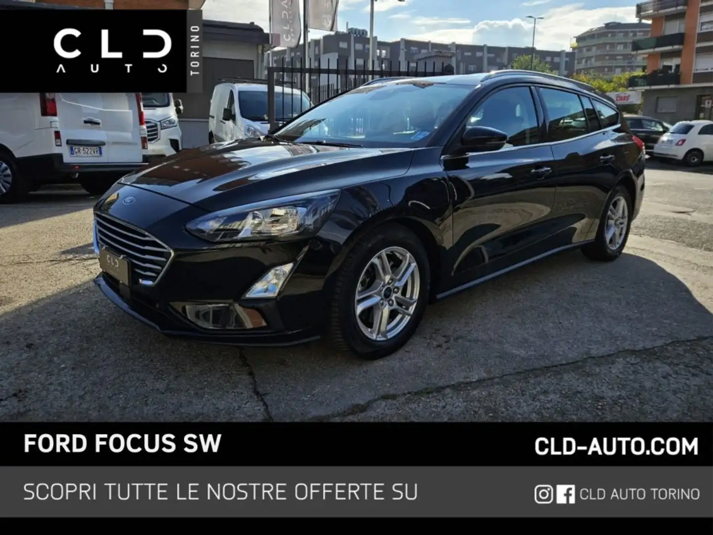 Ford Focus 1.5 EcoBlue 120 CV automatico SW Nero - 1