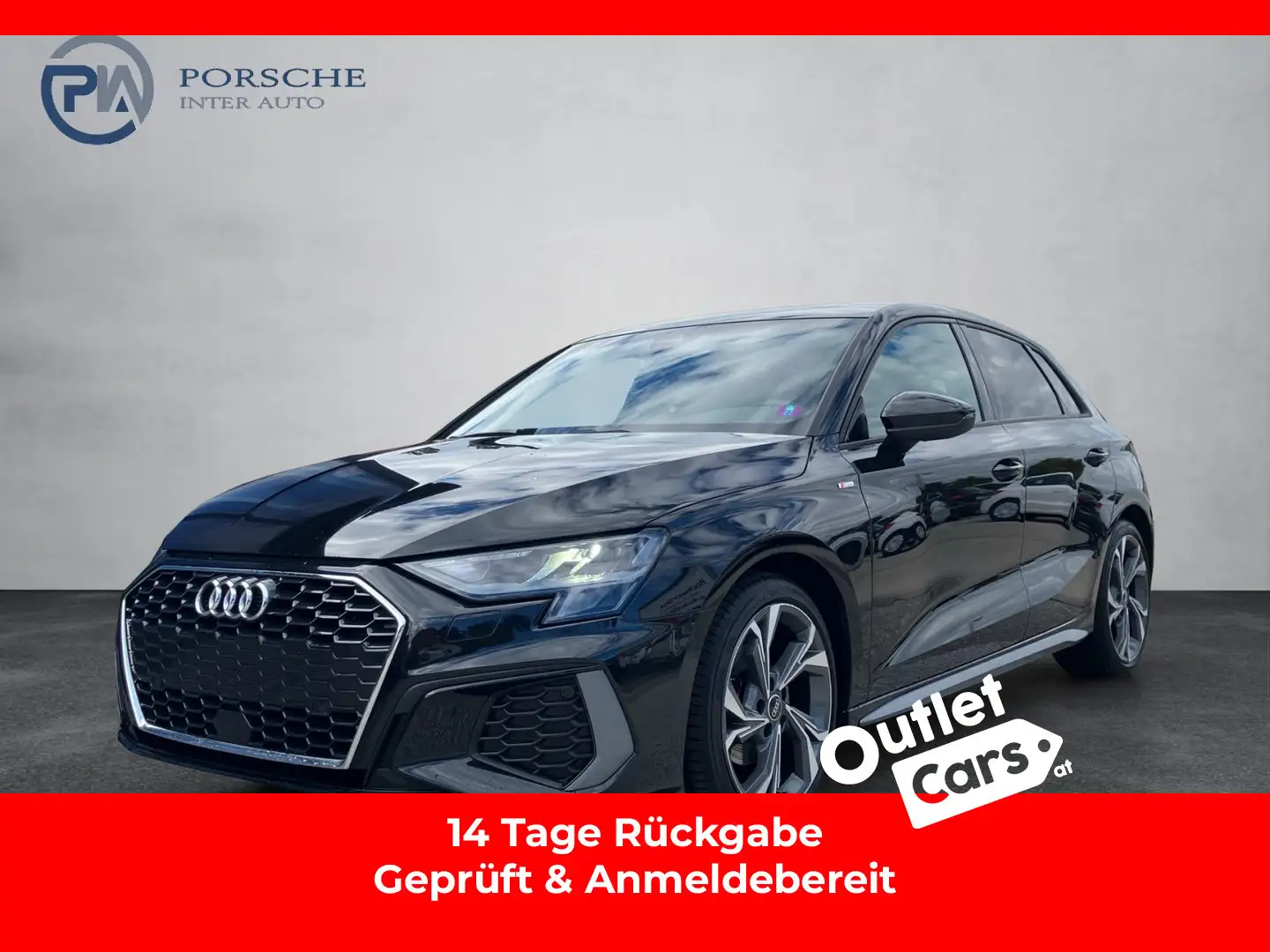 Audi A3 35 TDI S line exterieur Zwart - 1