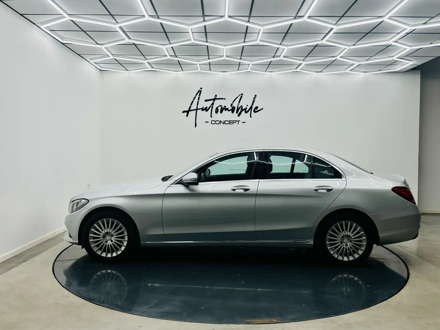 Mercedes-Benz C 200 ✅1AN GARANTIE✅EURO 6✅REMORQUE✅1ER PROPRIO Argent - 2