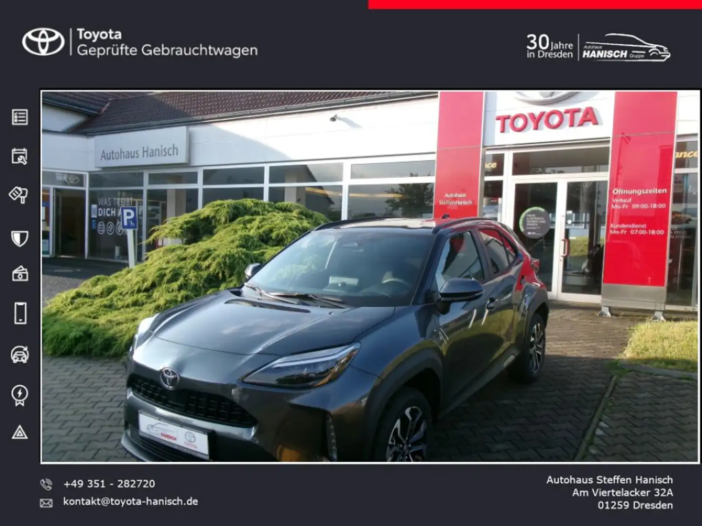 Toyota Yaris Cross Hybrid 130 1.5 VVT-i Teamplayer Grau - 1