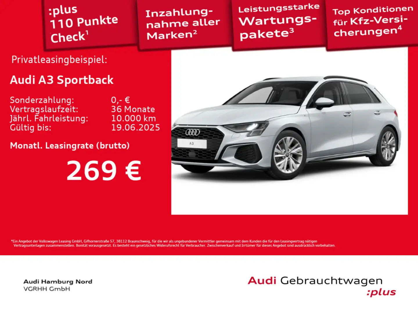 Audi A3 30 TFSI S line S tronic Sound Navi Weiß - 1