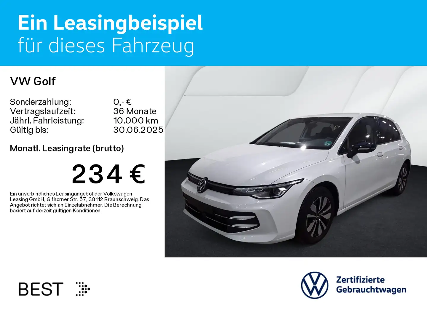 Volkswagen Golf VIII 2.0 TDI DSG GOAL*LED*AHK*KAMERA*KLIMA* Weiß - 2