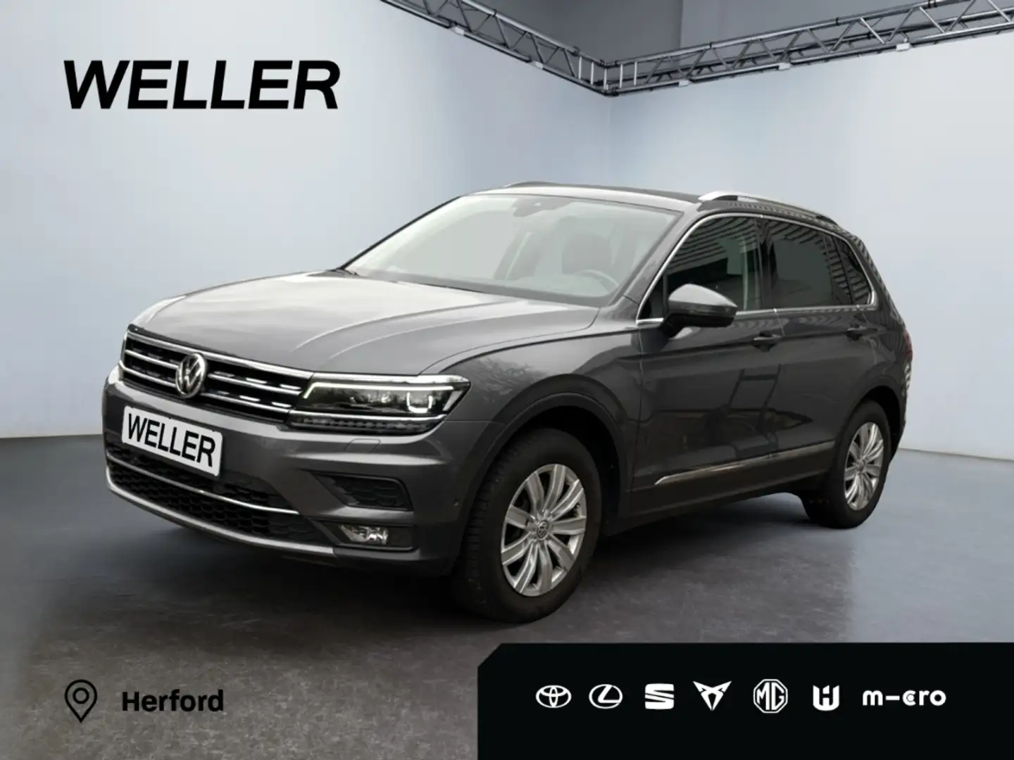 Volkswagen Tiguan 2.0 TSI 4M DSG Highline *HUD*Leder*ACC*CAM* Gris - 1