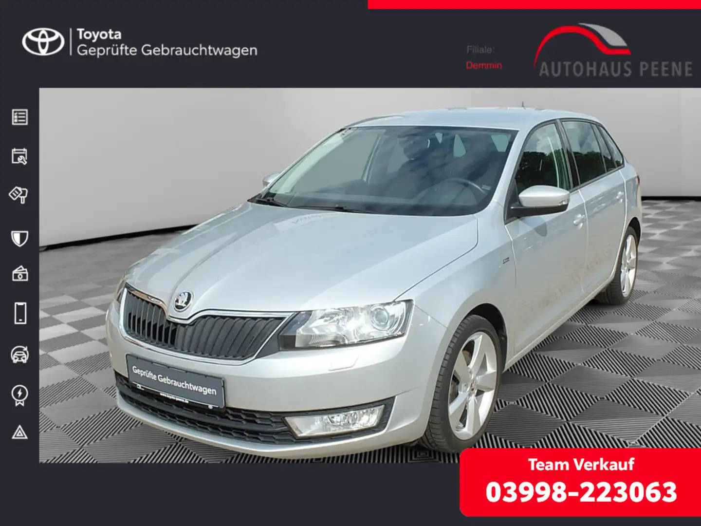 Skoda Rapid/Spaceback Срібний - 1