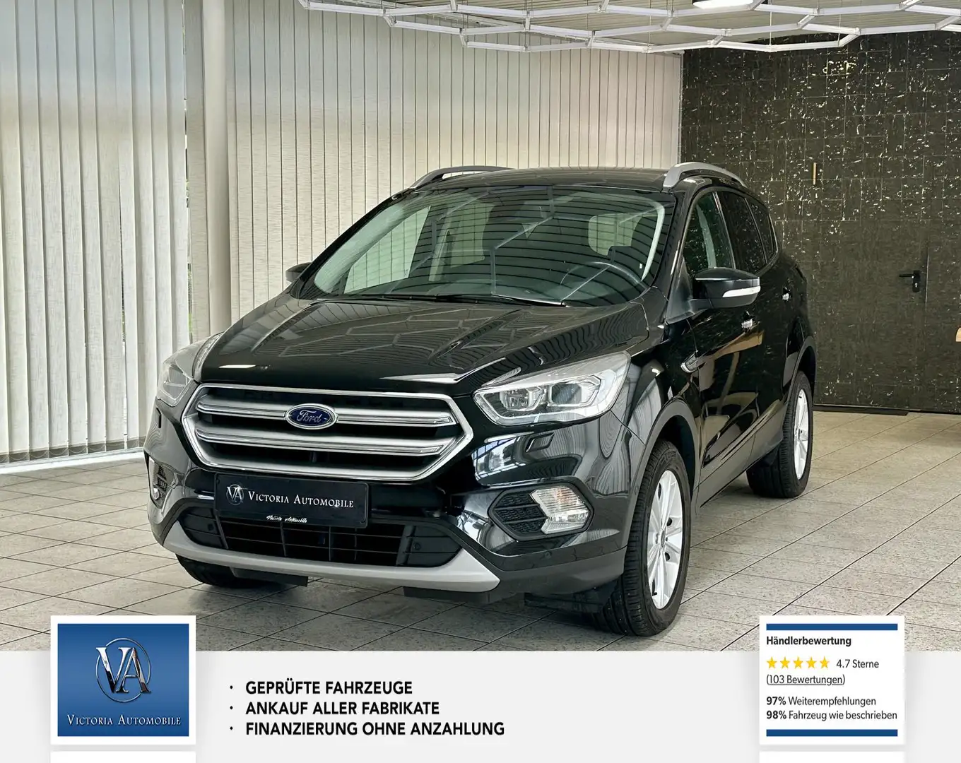 Ford Kuga Titanium 4x4. 2 Hand. Scheckheft. Unfallfrei. Schwarz - 1