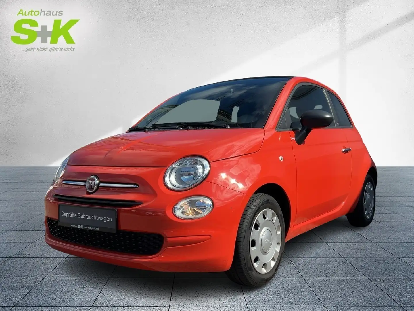 Fiat 500 Cabrio ABS Fahrerairbag ESP SERVO USB 3. Bremsleuc Portocaliu - 1