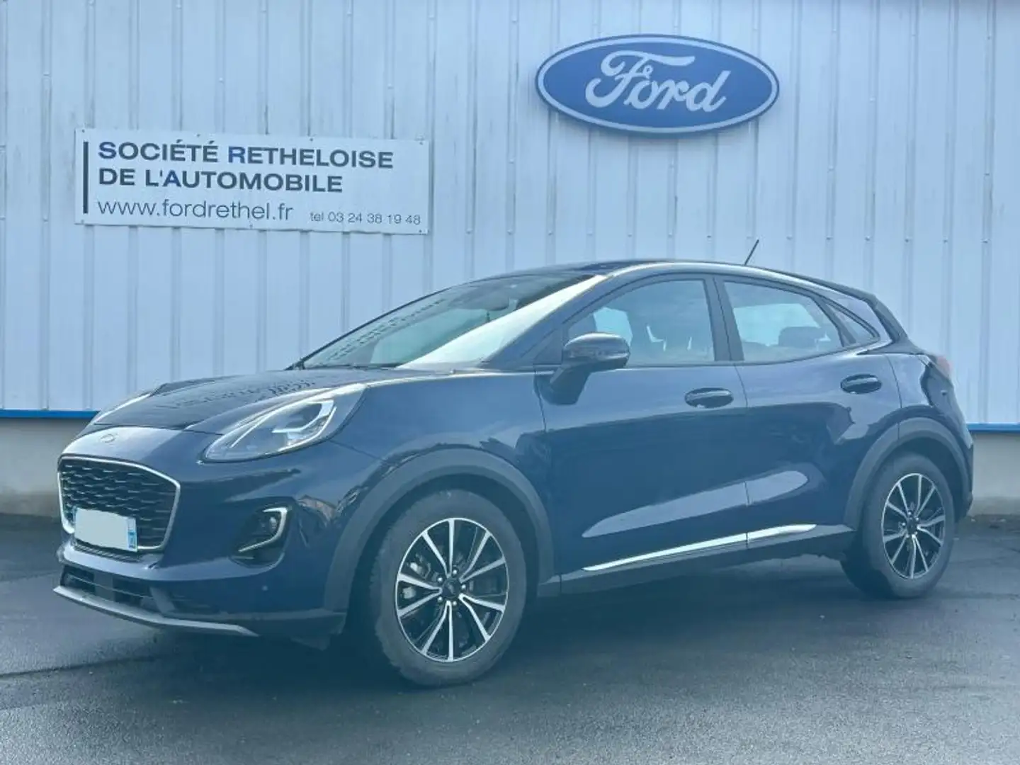 Ford Puma 1.0 EcoBoost 125ch S\u0026S mHEV Titanium Powershi Blu/Azzurro - 1