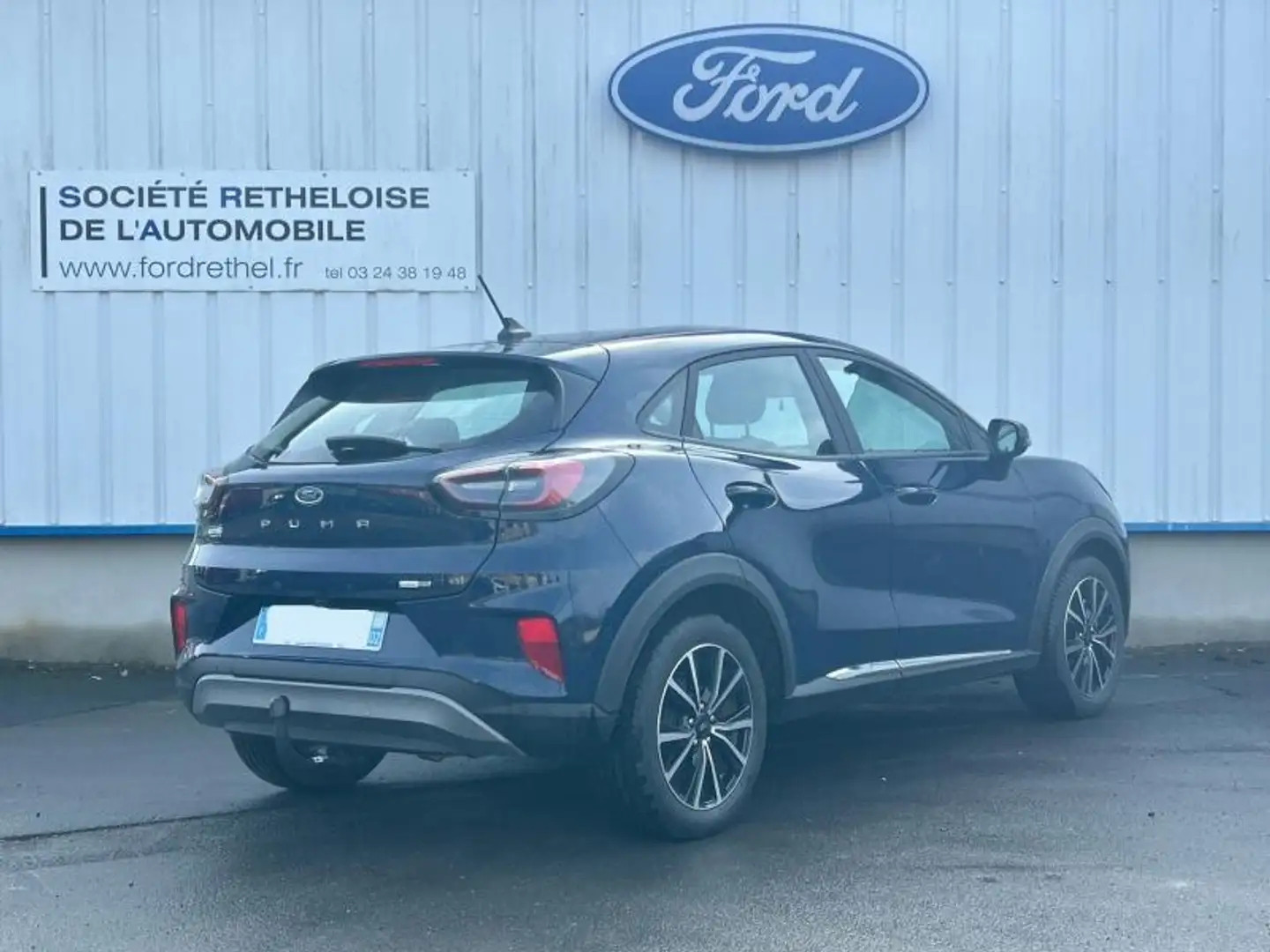 Ford Puma 1.0 EcoBoost 125ch S\u0026S mHEV Titanium Powershift Bleu - 2