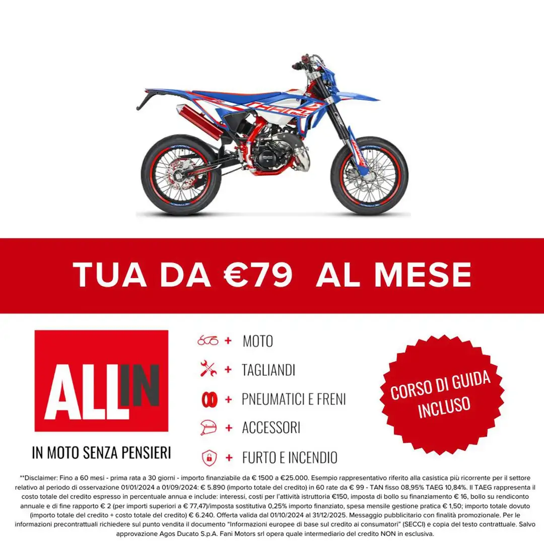 Beta RR 50 MOTARD 2T TRACK Blanco - 2