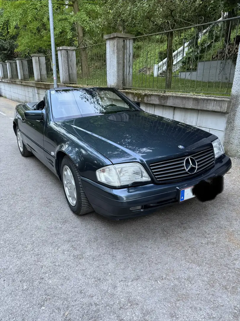 Mercedes-Benz SL 320 SL 320 Roadster, Smaragdschwarz, 1. Besitz,Garage Schwarz - 1