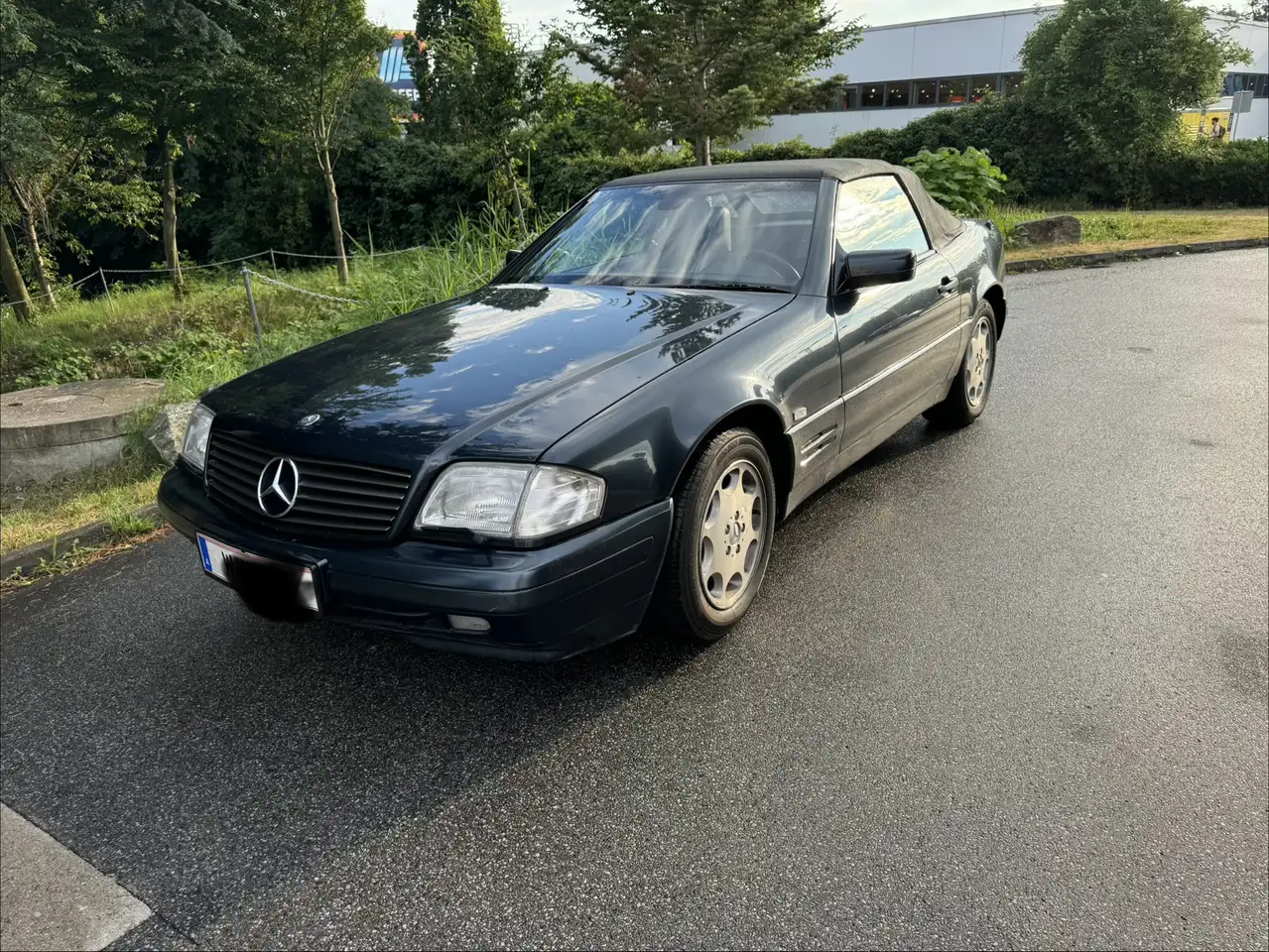 Mercedes-Benz SL 320 Roadster, Smaragdschwarz, 1. Besitz,Garage, foto 3