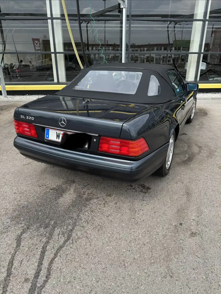 Mercedes-Benz SL 320 Roadster, Smaragdschwarz, 1. Besitz,Garage, foto 6