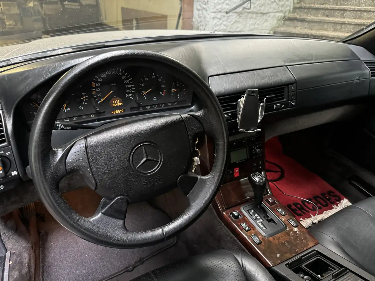Mercedes-Benz SL 320 Roadster, Smaragdschwarz, 1. Besitz,Garage, foto 10