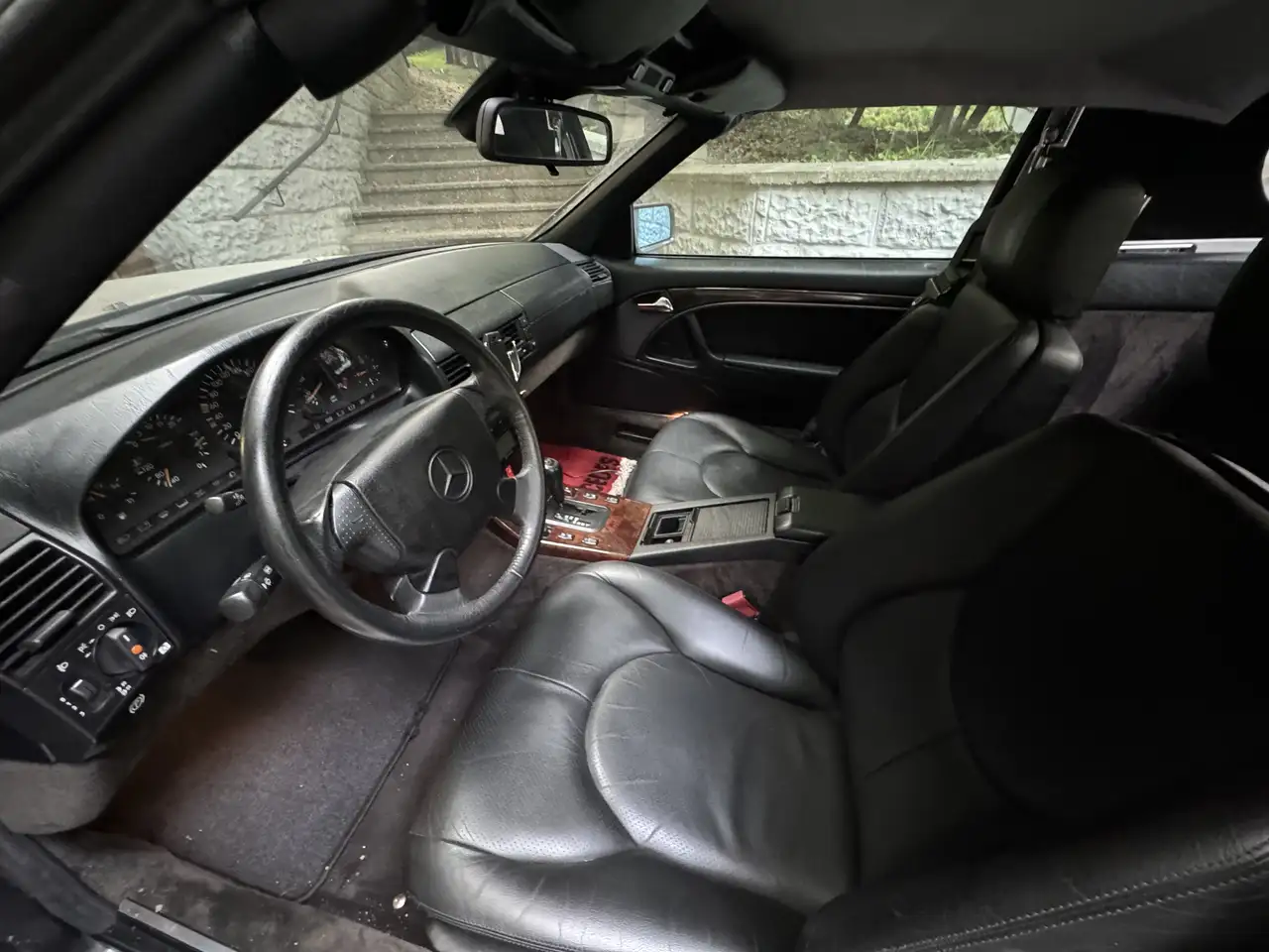 Mercedes-Benz SL 320 Roadster, Smaragdschwarz, 1. Besitz,Garage, foto 11