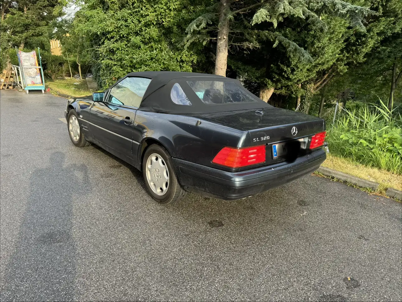 Mercedes-Benz SL 320 Roadster, Smaragdschwarz, 1. Besitz,Garage, foto 5
