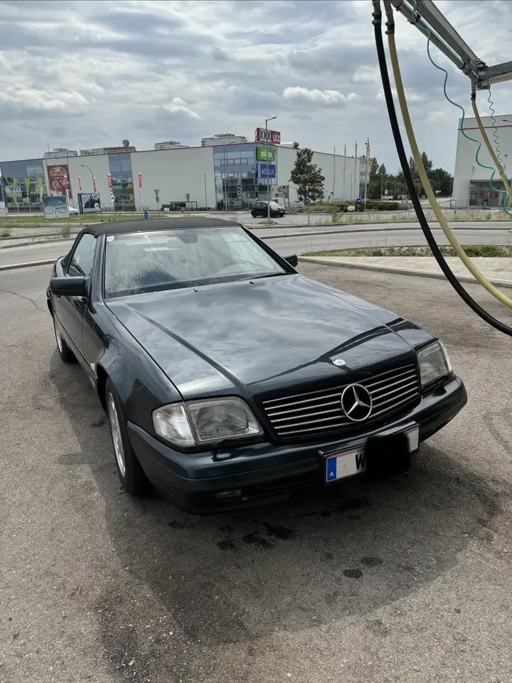 Mercedes-Benz SL 320 Roadster, Smaragdschwarz, 1. Besitz,Garage, foto 4