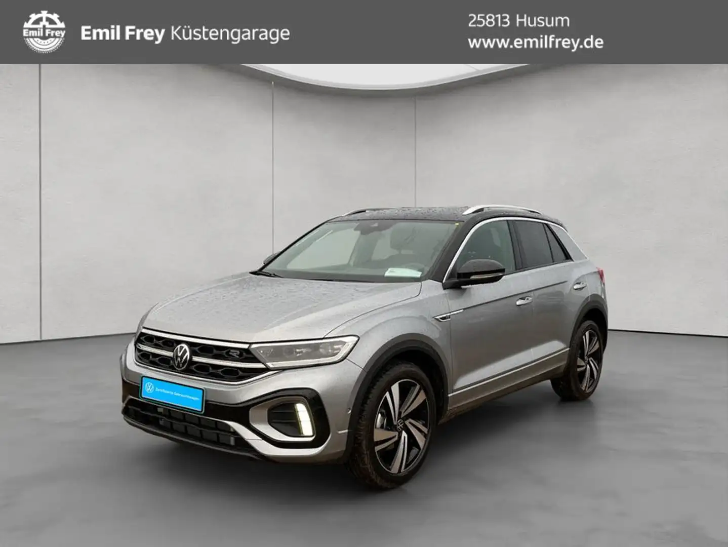 Volkswagen T-Roc R-Line 1.5 l TSI DSG,NAVI,RFK,ACC Silber - 1